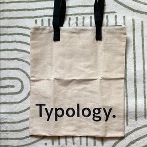 New Typology Linen Tote Bag